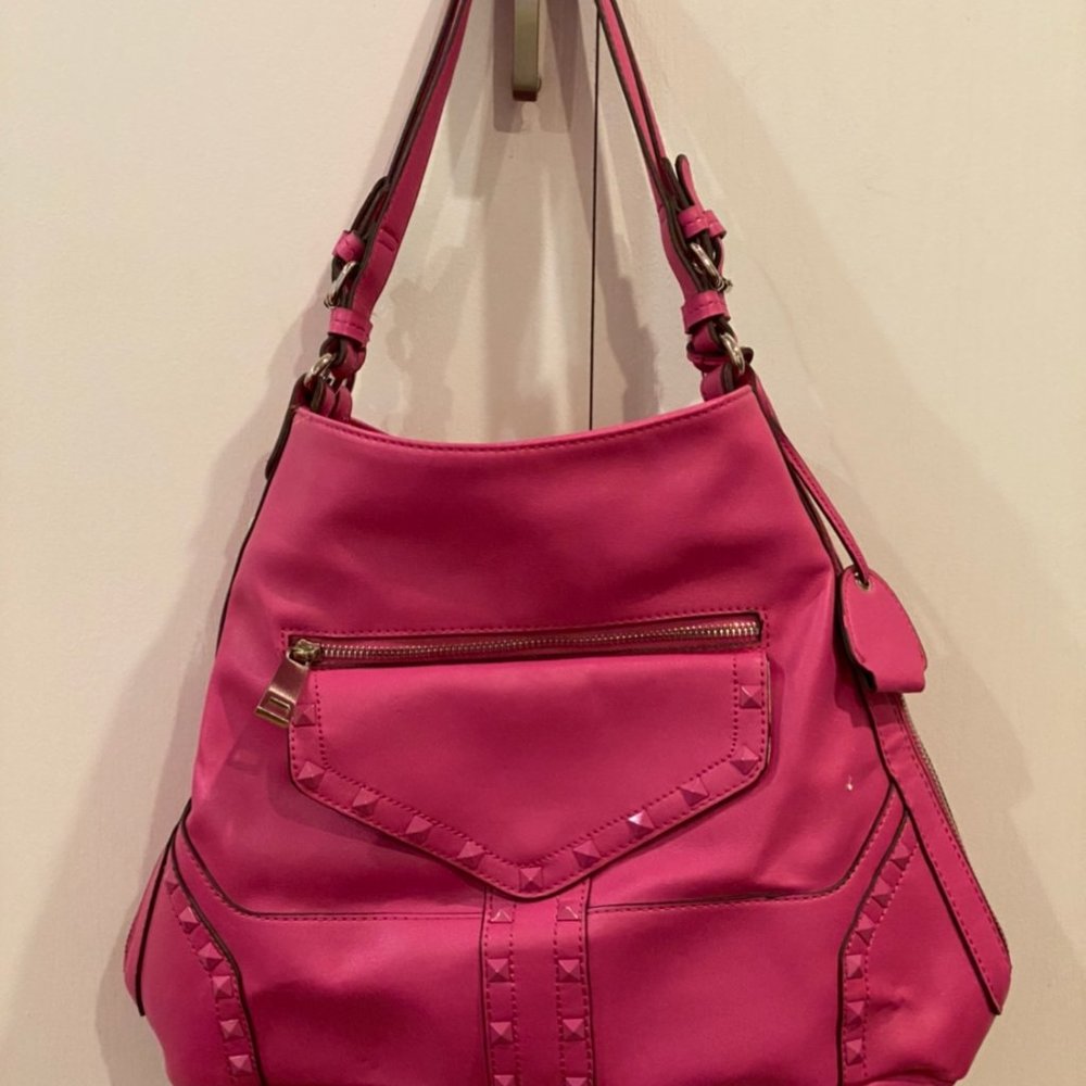 Jessica Simpson Hot Pink Stud Bag